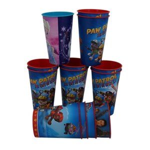 Fun Tumbler Plastic Party Cups – 13-Pack Assorted Set | Paw Patrol, Frozen, and
